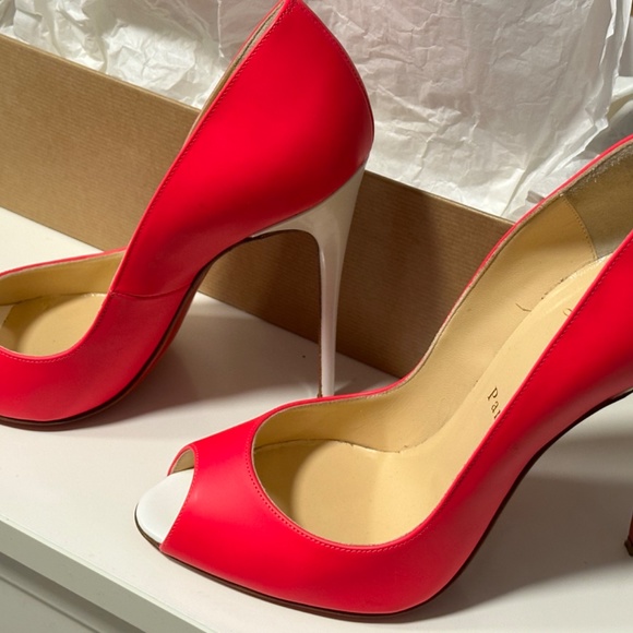 Christian Louboutin Youpi 120 - Fushia/White - Picture 7 of 10